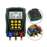 DY517A Digital Manifold Gauge Meter Refrigerant HVAC Vacuum Double Pressure Leak Temperature Tester Cold Storage