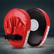 DYEXPRESS Curved 5-Finger Punching Mitts Boxing Pads for Men Women Gym (Black Red)