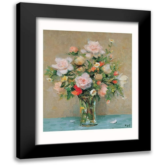 DYF 12x14 Black Modern Framed Museum Art Print Titled - Le bouquet de Corinne
