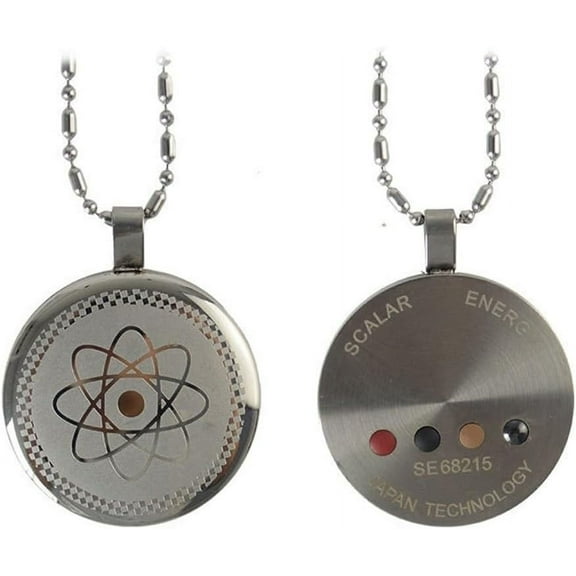 DYFUHO Cosmic Eternal Metatron Cube Shield Defense Emf Protection Necklace,Energy Terahertz Protection Necklace,Silver Color