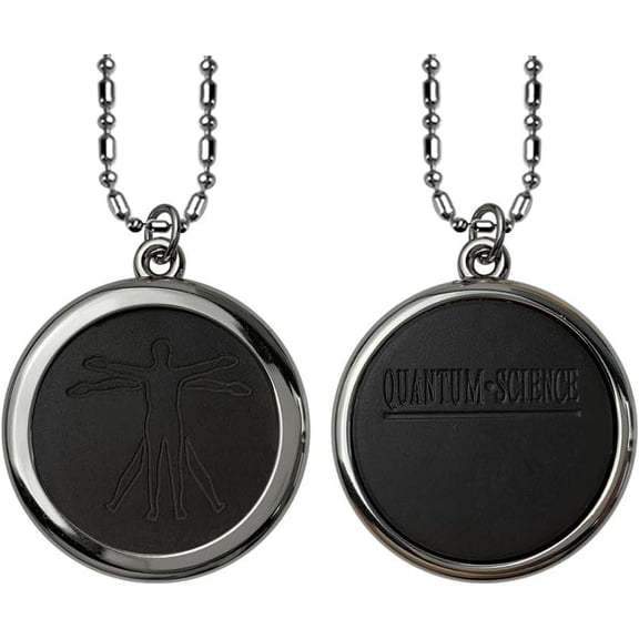 Protection Vitruvvian Body Proportion Amulet Necklace,Blocker Shield Energy Necklace(43mm)