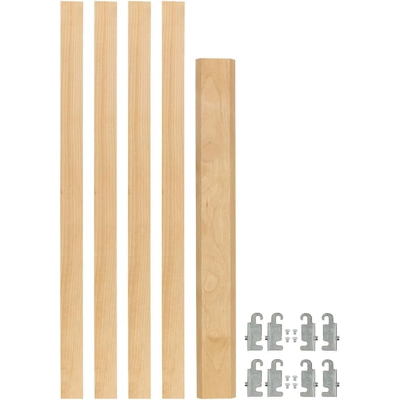 DYJP 1-1/8" W Door/Drawer Wood Pilaster System Uprights - 2 Pilaster HDW Sets