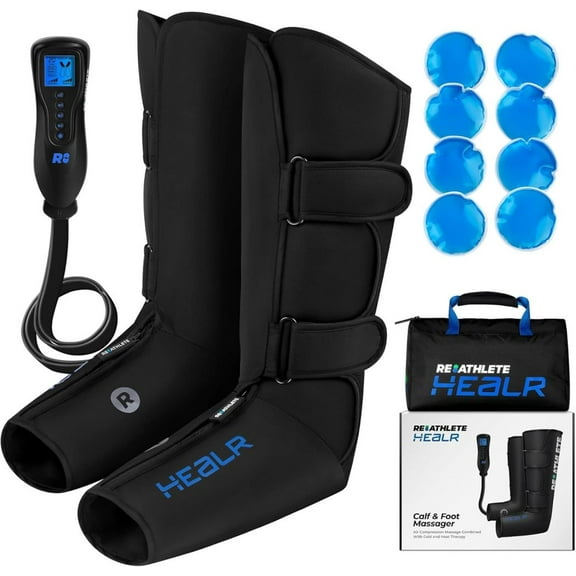 DYJP HEALR Leg Massager: Calf and Foot Massager for Circulation Improvement | Heat and Compression | Heat and Cold Therapies | Pain Relief