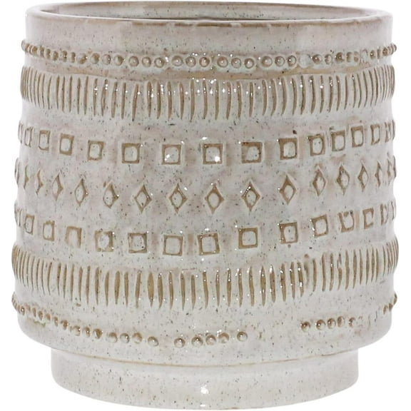 DYJP Peru Large Ceramic Cachepot Planter for Plants or Cut Flowers