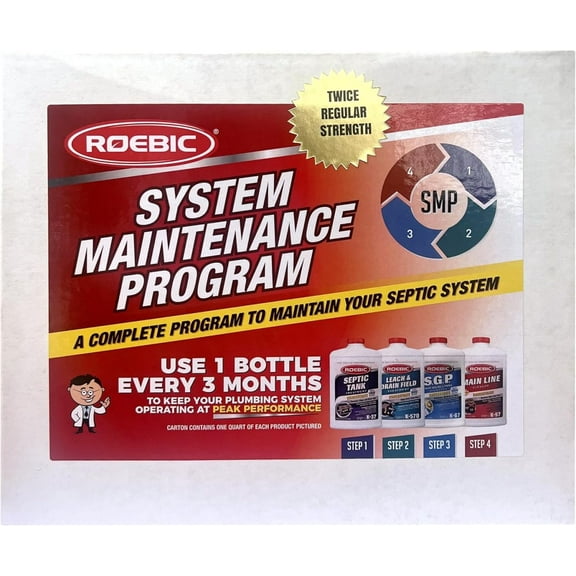 DYJP SMP-1000-PAK-1 Complete Septic System Maintenance Kit: 4 Quarts, Pack of 1, All-in-One Solution for Septic System Care