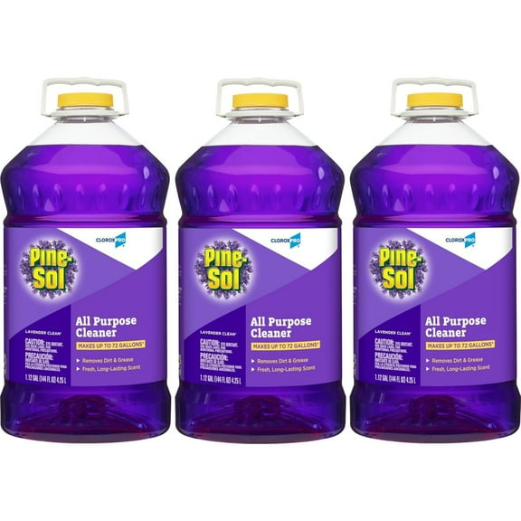 DYJPPro Pine-Sol All Purpose Cleaner, Lavender Clean, 144 Fl Oz, Pack of 3 (Package May Vary)