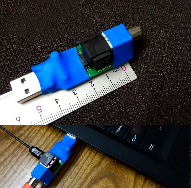 Entryready Usb Decoder DYKB USB to digital coaxial fiber output USB to SPDIF For USB A input ...