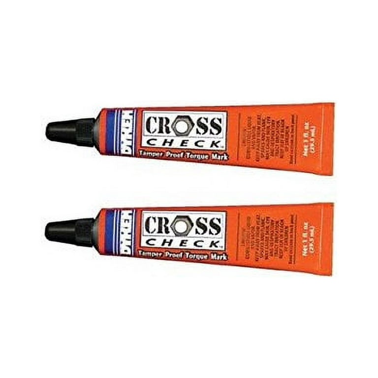 DYKEM Cross-Check - Tamperproof Marker / Torque Seal - 1 oz Tube (2 Pack,  Orange 