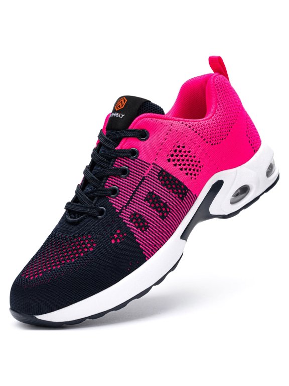 Steel Toe Work Shoes for Women Lightweight Breathable Safety Shoes Anti ...