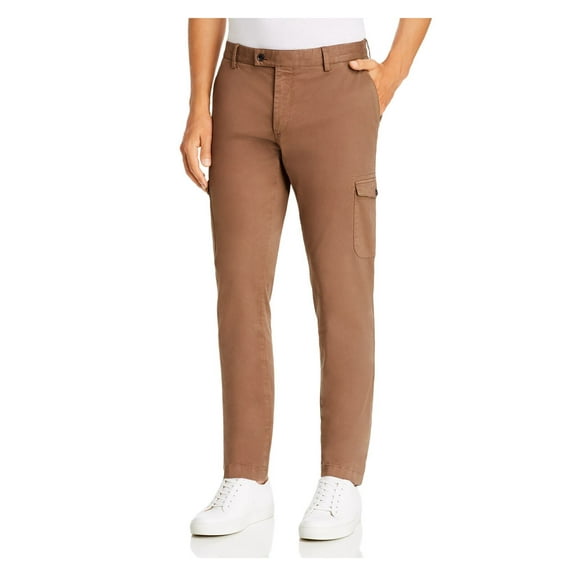 DYLAN GRAY Mens Brown Classic Fit Cargo Pants 34