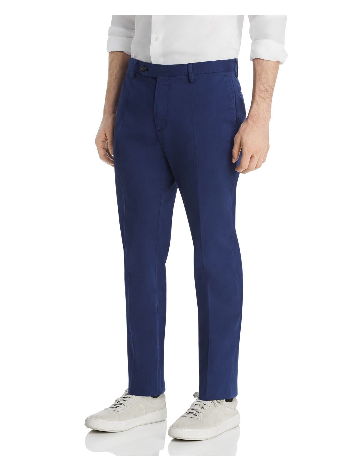 navy blue dress pants walmart Mens Classic Fit Solid Navy Blue Flat Front Washable Prehemmed Dress Pants
