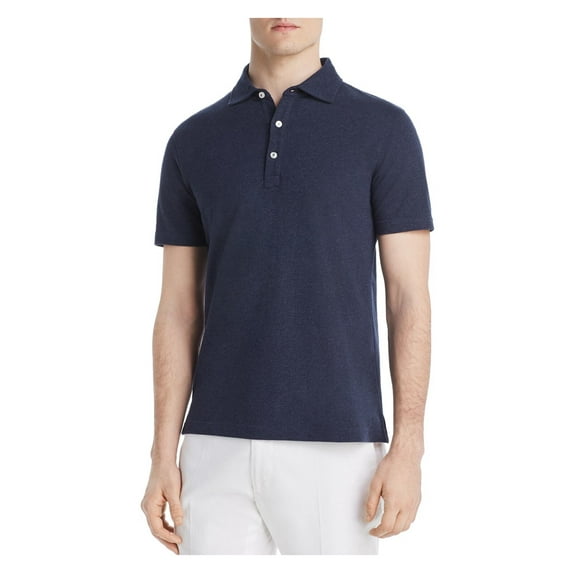 DYLAN GRAY Mens Navy Heather Polo S