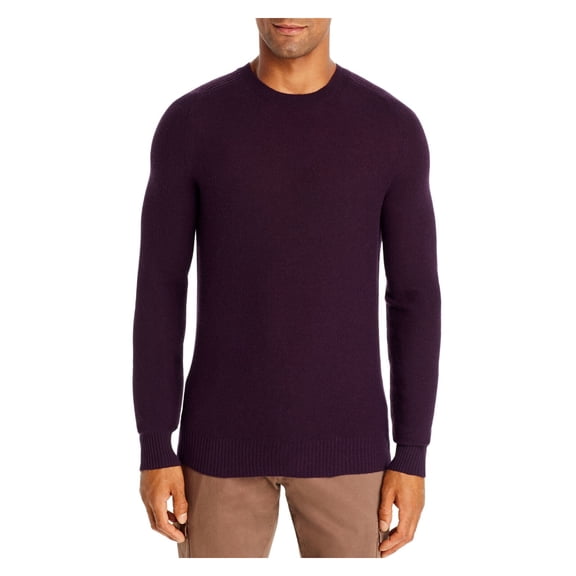 DYLAN GRAY Mens Purple Long Sleeve Crew Neck Classic Fit Pullover Sweater S