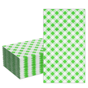 DYLIVeS 50 Count Gingham Guest Napkins 3 Ply Disposable Paper Dinner Hand Napkin for Bathroom Powder Room Holiday Wedding Birthday Party Bridaland Baby Shower Decorative Towels