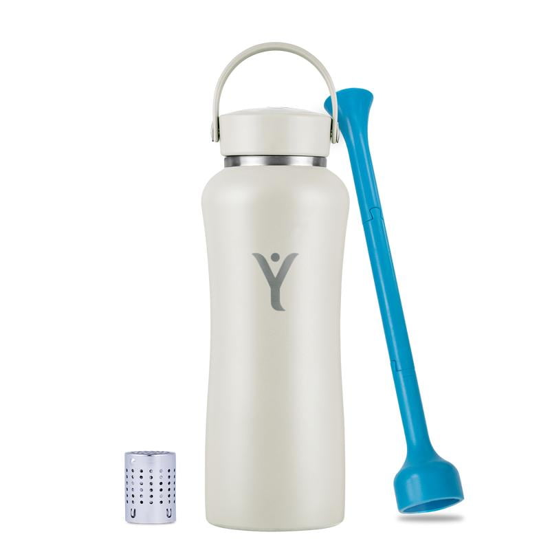 DYLN Inspired Protective Silicone Medium Bottom Guard For 32 Oz Wide Mouth Alkaline Water Bottles | Anti-Slip & Flexible Boot | Doubles As A Pet Dog Bowl | Galaxy Blue