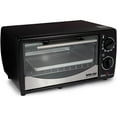 thumbnail image 1 of DYLP Basic Toaster Oven | 4-Slice | 60-Minute Timer | Slide Out Rack | Bake Tray | Broil (Black), 1 of 2