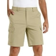thumbnail image 1 of Cilcicy Basic Button Fly Mid Rise Men Cargo Shorts, 1 of 7