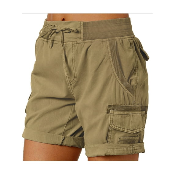 DYMADE Combat Drawstring Mid Rise Woven Women Shorts