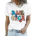 thumbnail image 1 of DYMADE Independence Day Printed Casual Summer Short Sleeve Cotton T-Shirt, 1 of 3