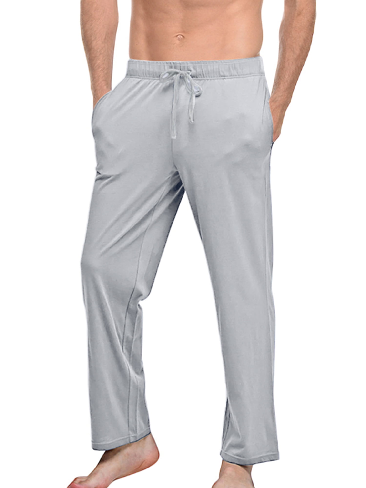 Mens-full-size-drawstring-straight-leg-pants-plus-size main image 1