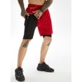 thumbnail image 1 of DYMADE Men Casual Sporty Quick Drying Fake Two-piece Shorts, 1 of 5