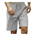 thumbnail image 1 of DYMADE Men Chino Style Classic Beach Style Linen Solid Pantaloons Shorts, 1 of 5