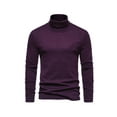 thumbnail image 1 of DYMADE Men Winter Basic Solid Long Sleeve Turtleneck Slim Fit Pullover T-Shirt, 1 of 3