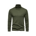 thumbnail image 1 of DYMADE Men Winter Basic Solid Long Sleeve Turtleneck Slim Fit Pullover T-Shirt, 1 of 3