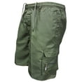 thumbnail image 1 of DYMADE Mens Elastic Waist Cargo Shorts Combat Pants with Drawstring, 1 of 2