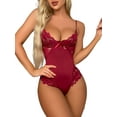 thumbnail image 1 of DYMADE Sexy Lingerie for Women Lace Push-up Top Bra Babydoll Bodysuit Sleepwear, 1 of 4