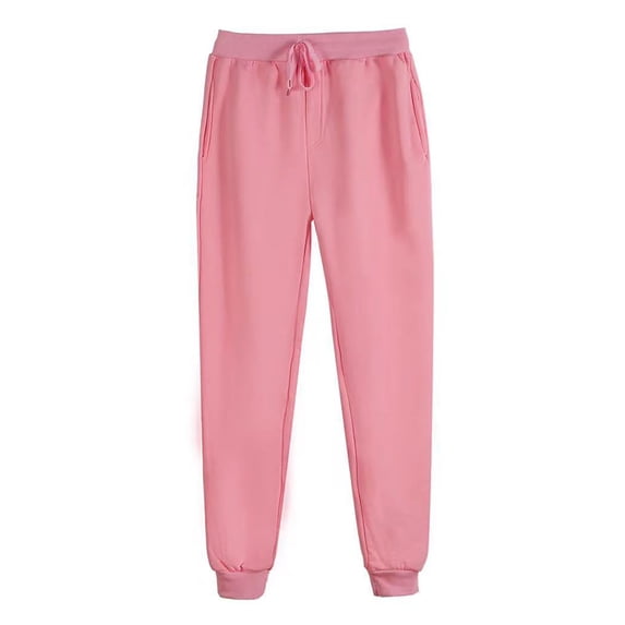 DYMADE Women Casual Sports Leggings Solid Color Plush Thickened Pants