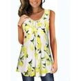 thumbnail image 1 of DYMADE Women Elegant Printed Summer Sleeveless Crewneck Tunic Tank Tops, 1 of 6