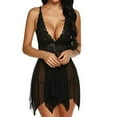 thumbnail image 1 of DYMADE Women Gauze Sling Sexy Lingerie Solid Color Nightdress, 1 of 3
