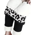 thumbnail image 1 of Cilcicy Women Plus Size Winter Printed Composite Fleece Terry Bottoming Leggings Warm Casual Pants, 1 of 2