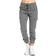 thumbnail image 1 of Cilcicy Women Plus Size Workwear Casual Elastic Waist Tied Harun Pants, 1 of 4