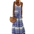 thumbnail image 1 of DYMADE Womens Summer Vocation Bohemia Slip Dress Sleeveless Round Neck Spaghetti Strap Tank Dresses, 1 of 4