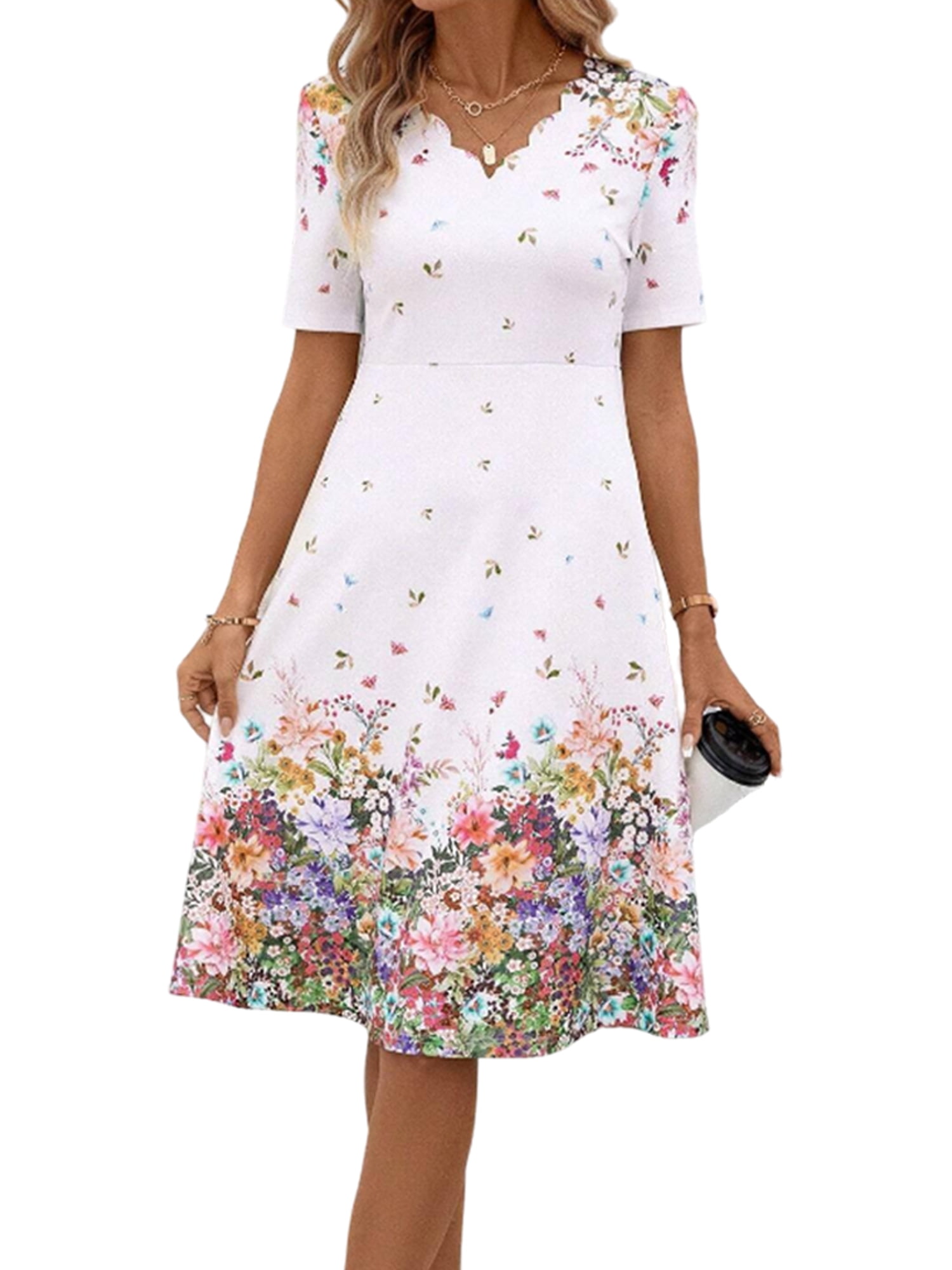 floral summer dress midi