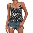 thumbnail image 1 of DYMADE Women V-neck Spaghetti Strap Cami Heart Printed Ladies Tank Tops, 1 of 3