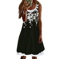 thumbnail image 1 of DYMADE Women's Sleeveless Floral Print Round Neck Loose Flowy Casual Mini Dress, 1 of 4