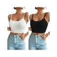 thumbnail image 1 of DYMADE Women's Summer Basic Camisole Sexy Sleeveless Round Neck Solid Slim Tank Tops, 1 of 2