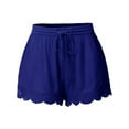 thumbnail image 1 of DYMADE Womens Plus Size Drawstring Waist Casual Shorts with Pockets, 1 of 3