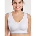 thumbnail image 1 of DYMADE Womens Plus Size Solid Color Plus Size Large Sports Bra Cup Tops, 1 of 4