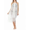 thumbnail image 1 of DYMADE Womens Summer Beach Bikini Sunscreen Breathable Sheer Lace Swim Dress Swimsuit Cover-ups, 1 of 5