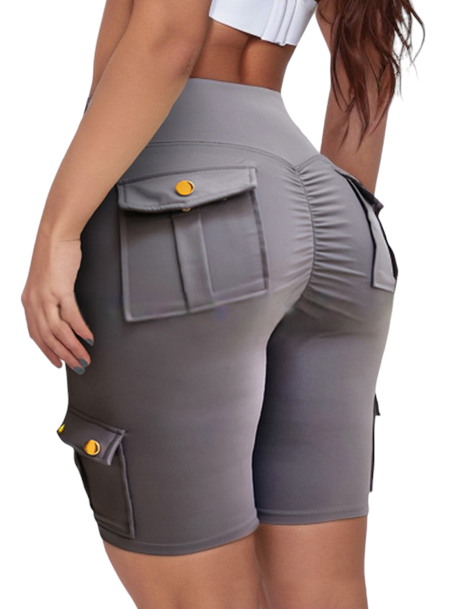 Slim Fit Wide Waistband Sports Shorts