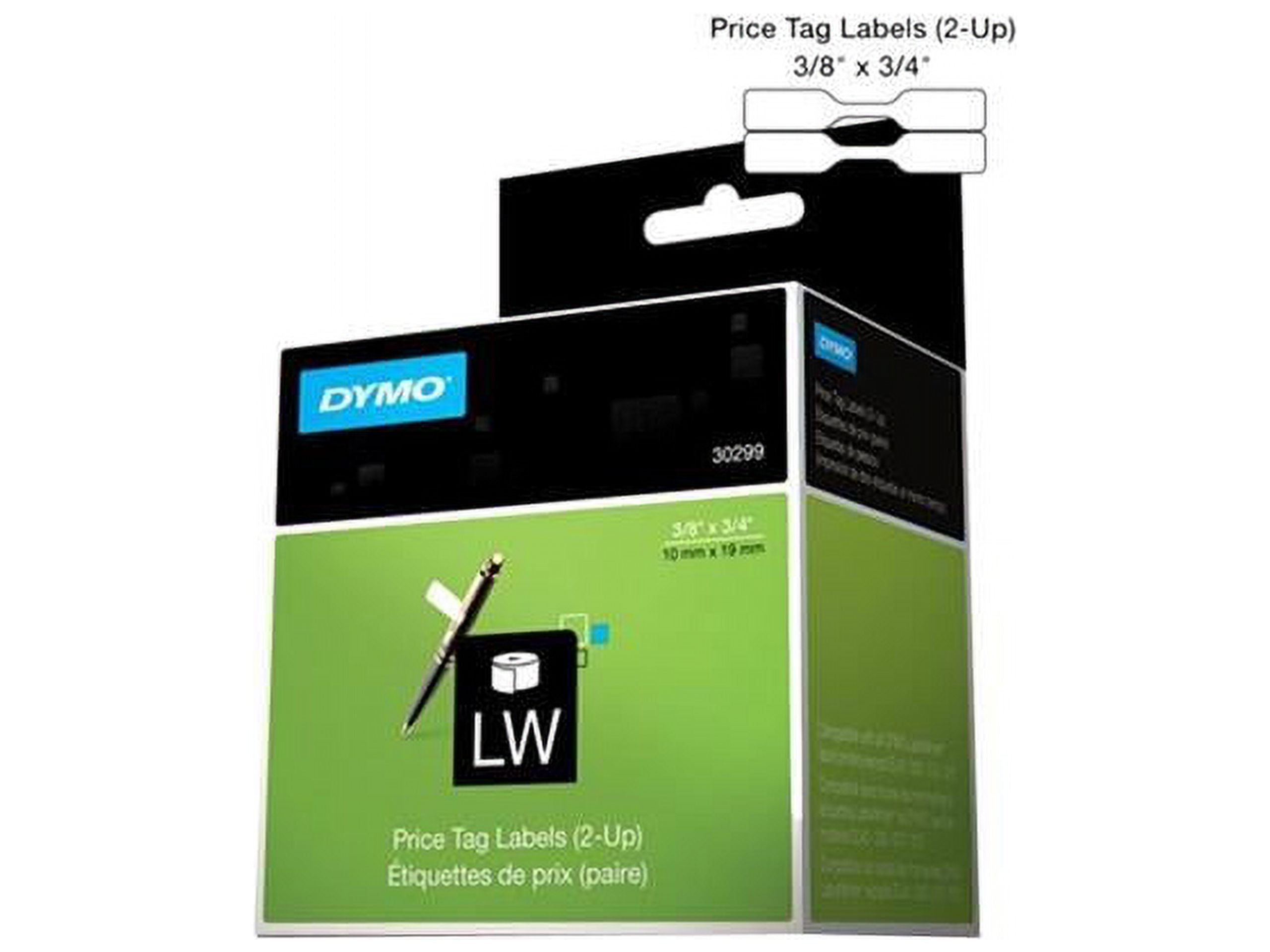 DYMO 30299 LabelWriter Self-Adhesive Price Tag Labels, 3/8- by 3/4-inch, Roll of 1500
