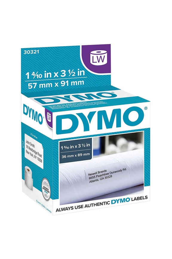 Authentic LW Large Mailing Address Labels, DYMO Labels for LabelWriter Label Printers, 1-4/10" x 3-1/2", 2 Rolls of 260 (520 Total)
