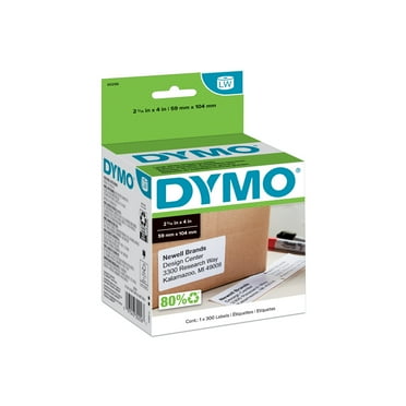 DYMO Authentic LW Large Shipping Labels, Print up to 6-Line Addresses, 2-5/16" x 4", 1 Roll of 300