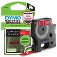 thumbnail image 1 of DYMO D1 Durable Labeling Tape for LabelManager Label Makers, White Print on Red Tape, 1/2" W x 10' L, 1 Cartridge, 1 of 9