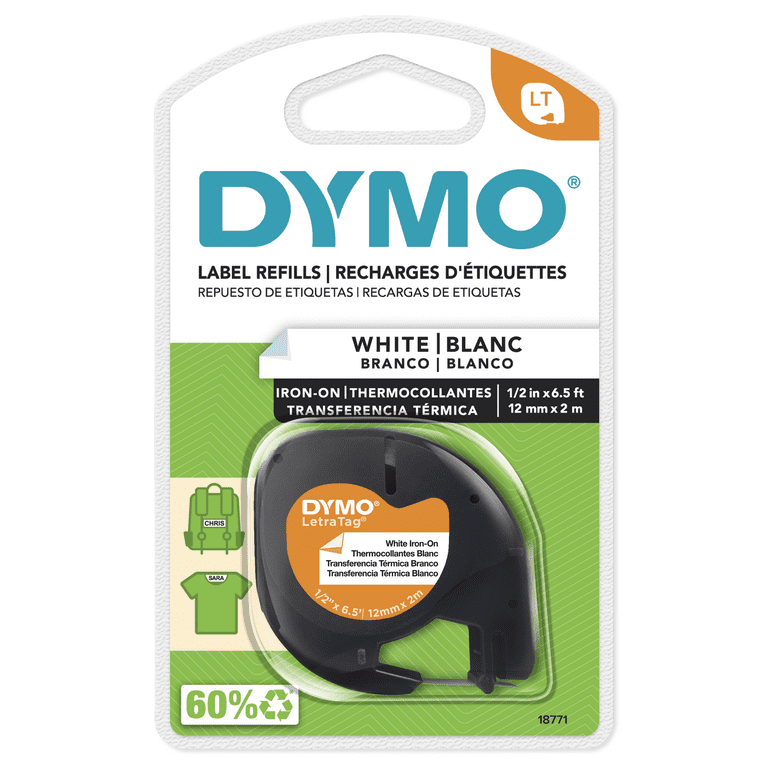 LetraTag Fabric Iron-On Labels, 0.5 LetraTag Fabric Iron-On Labels, 0.5