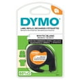 thumbnail image 1 of DYMO LT Iron-on Fabric Labels for LetraTag Label Makers, Black Print on White Labels, 1/2-inch x 6-1/2-foot Roll, Iron on, 1 of 7